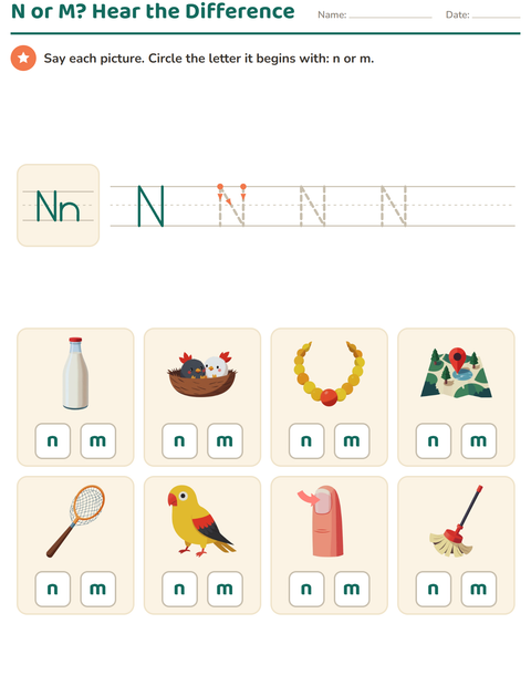 Preview of Letter of the Week worksheet for kindergarten