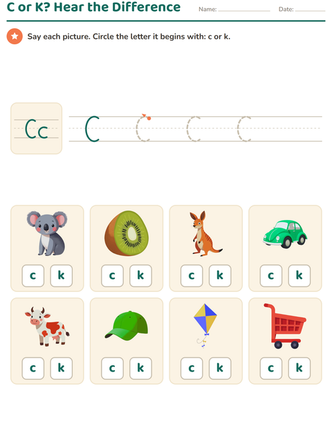 Preview of Letter of the Week worksheet for kindergarten