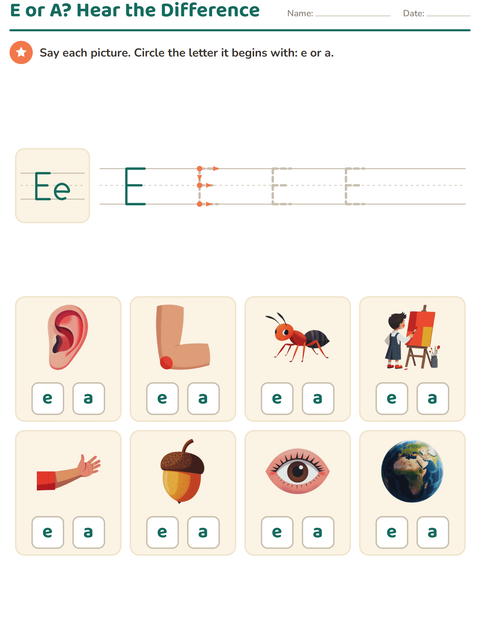 Preview of Letter of the Week worksheet for kindergarten