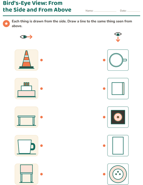 Preview of Map Skills worksheet for kindergarten