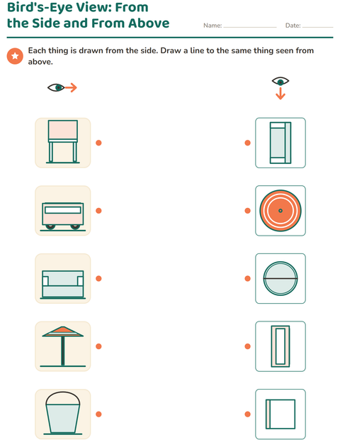 Preview of Map Skills worksheet for kindergarten