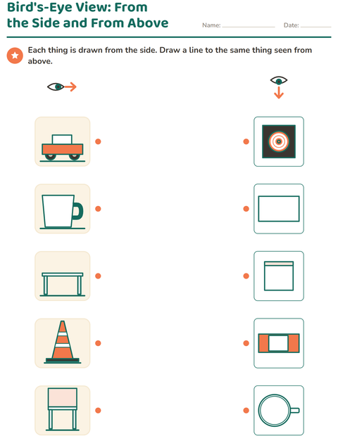 Preview of Map Skills worksheet for kindergarten