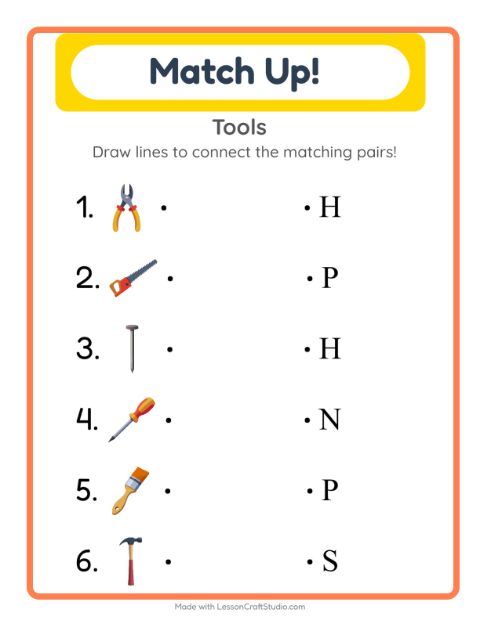 Preview of Find Objects worksheet featuring Camping for kindergarten