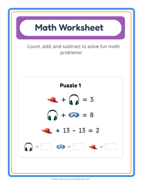 Preview of Missing Pieces worksheet featuring Kitchen Tools for kindergarten