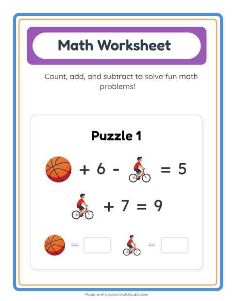 Symbol Math with Activities