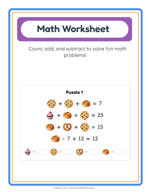 Preview of Cryptogram worksheet for kindergarten