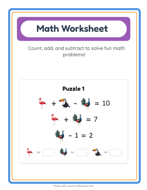 Preview of Cryptogram worksheet for kindergarten