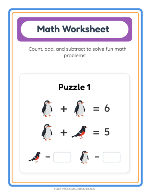 Symbol Math with Birds 2