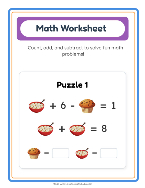 Preview of Find And Count worksheet featuring Classroom for preschool