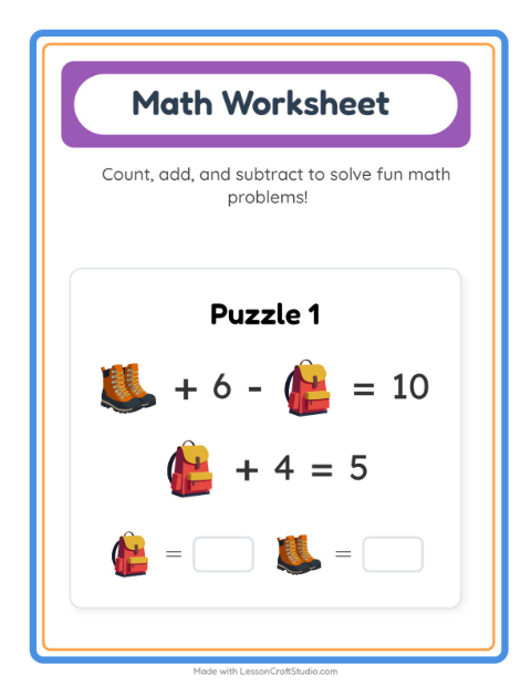 Preview of Cryptogram worksheet for kindergarten