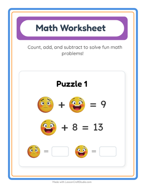 Symbol Math with Emotions