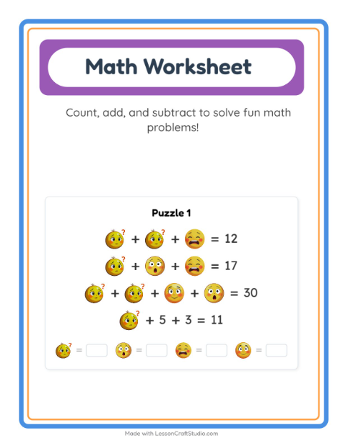 Preview of Cryptogram worksheet for kindergarten