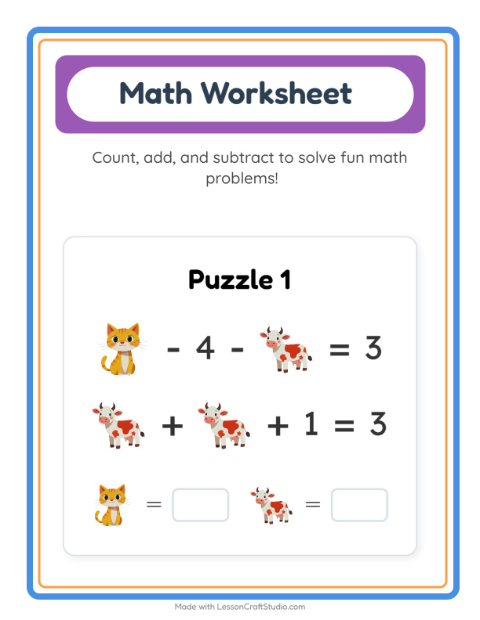 Preview of Picture Sort worksheet for kindergarten