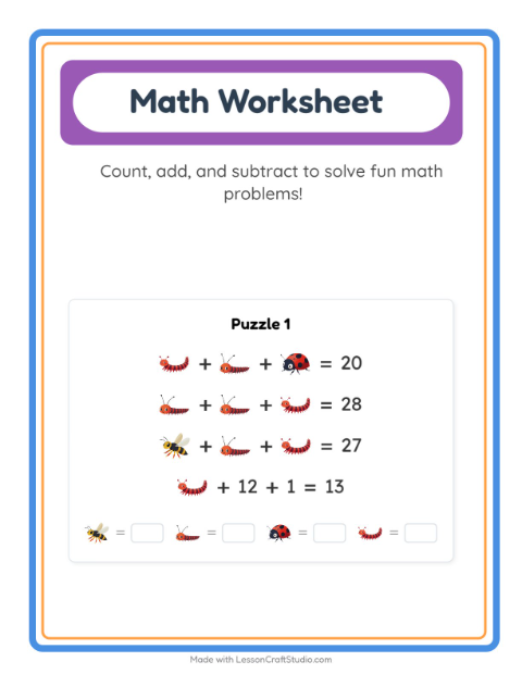 Preview of Picture Sort worksheet for kindergarten