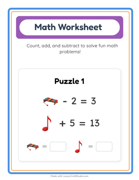 Symbol Math with Music