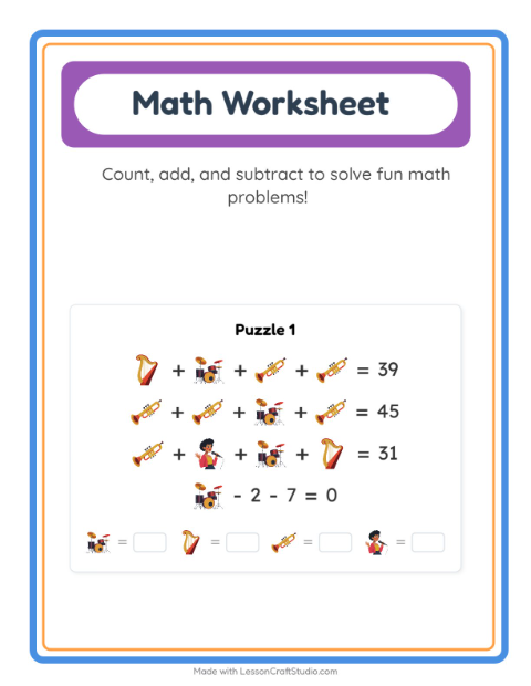 Preview of Addition worksheet featuring Easter for kindergarten