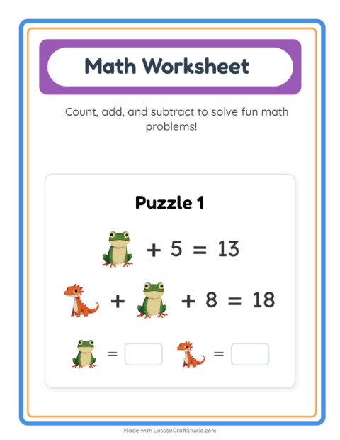 Symbol Math with Reptiles and Amphibians