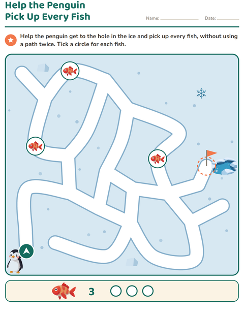 Preview of Maze Puzzles worksheet for grade 1