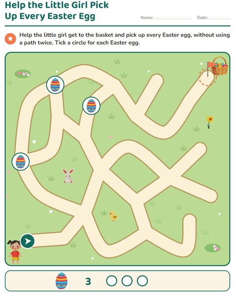 Preview of Maze Puzzles worksheet for grade 1