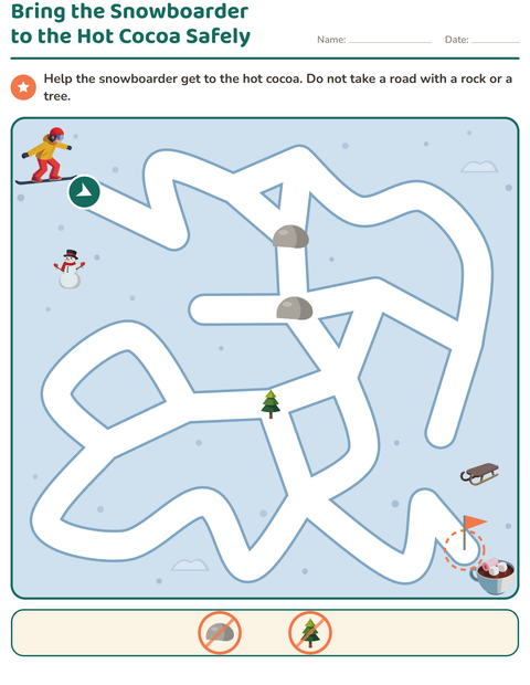 Preview of Maze Puzzles worksheet for grade 1