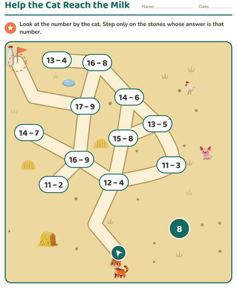 Preview of Maze Puzzles worksheet for grade 1