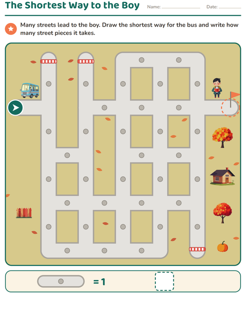 Preview of Maze Puzzles worksheet for grade 1