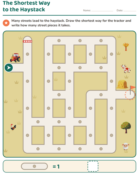 Preview of Maze Puzzles worksheet for grade 1