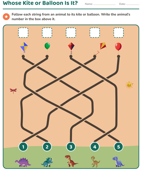 Preview of Maze Puzzles worksheet for grade 1