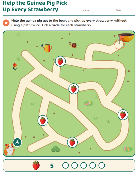 Preview of Maze Puzzles worksheet for grade 1