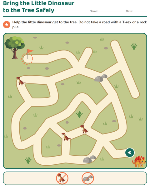 Preview of Maze Puzzles worksheet for grade 1