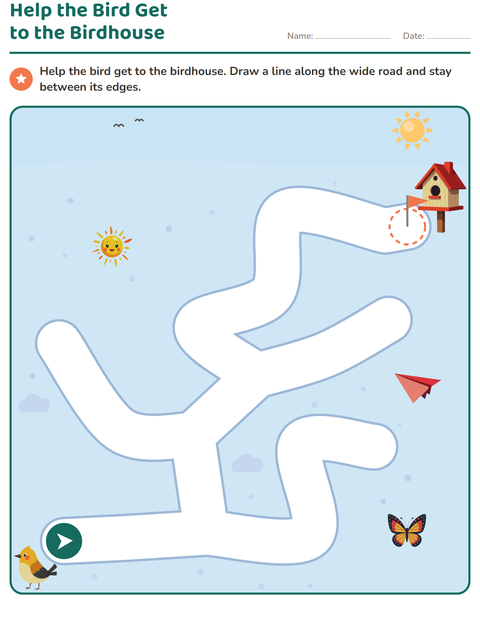 Preview of Maze Puzzles worksheet for kindergarten
