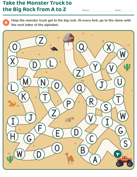 Preview of Maze Puzzles worksheet for kindergarten