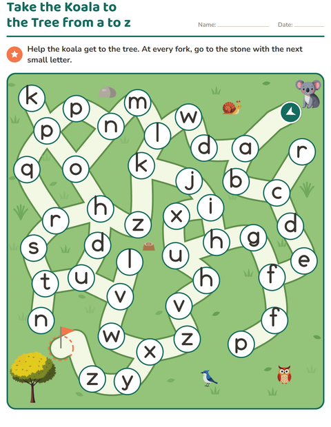 Preview of Maze Puzzles worksheet for kindergarten