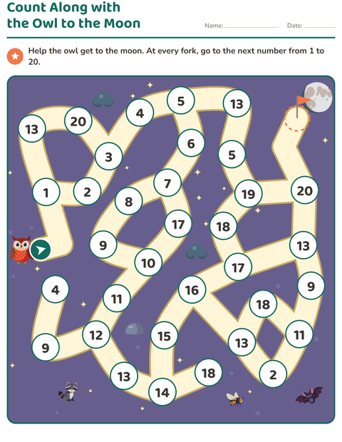Preview of Maze Puzzles worksheet for kindergarten