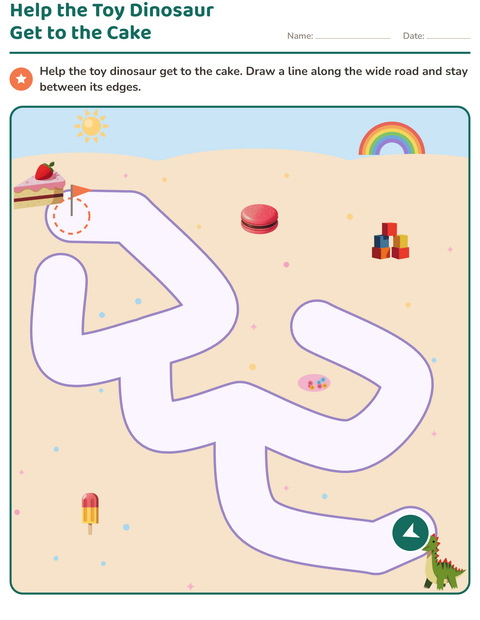Preview of Maze Puzzles worksheet for kindergarten