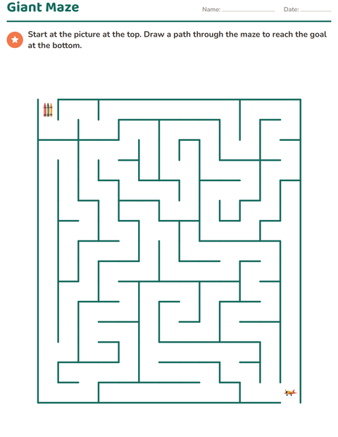 Preview of Giant Maze: The Biggest Puzzle on the Page