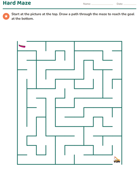 Hard Maze: A Bigger Grid for Sharp Eyes
