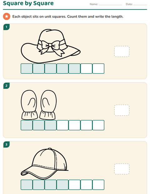Preview of Measurement worksheet featuring Apparel BW for grade 1