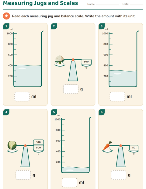 Preview of Measurement worksheet featuring Vegetables for grade 2