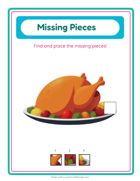 Preview of What's Missing with Thanksgiving