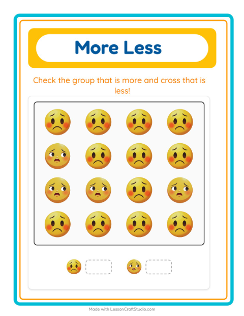 More or Fewer with Feelings — 3