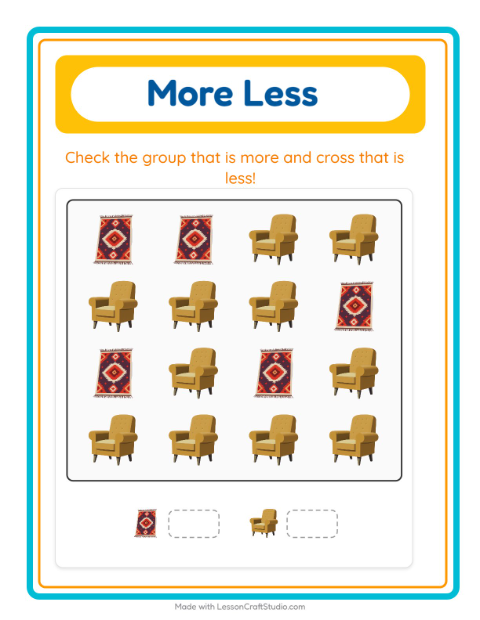 More or Fewer with Furniture — 3