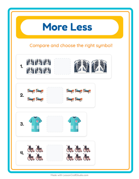 More or Fewer with Hospital Things