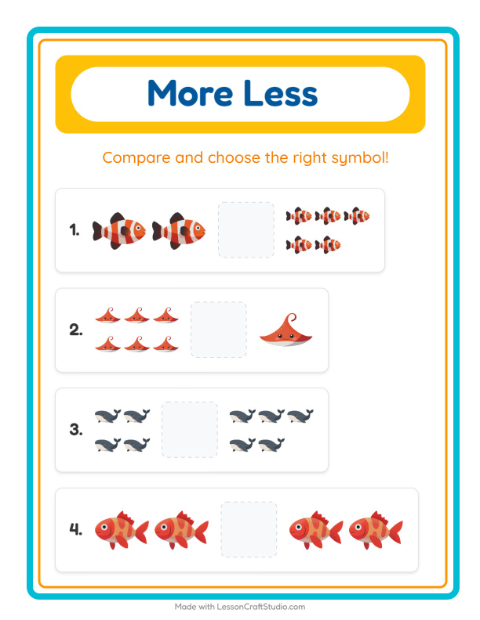 More or Fewer with Ocean Life