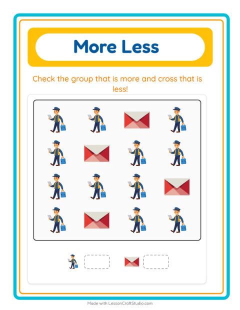 More or Fewer with Post Office — 3