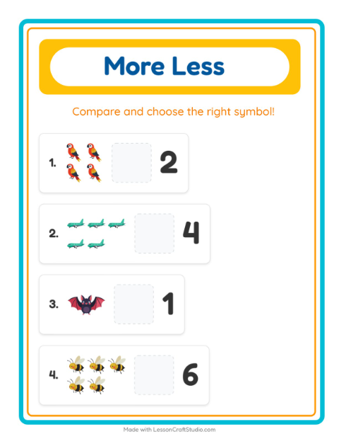 More or Fewer with Things That Fly — 2