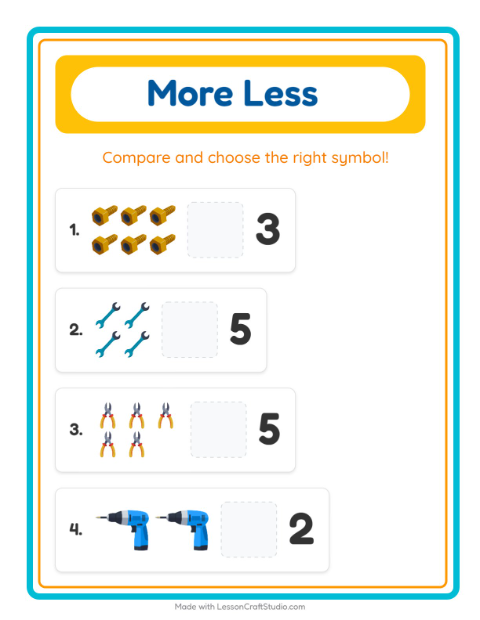 More or Fewer with Tools — 2