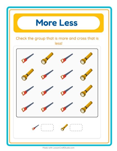 More or Fewer with Tools — 3