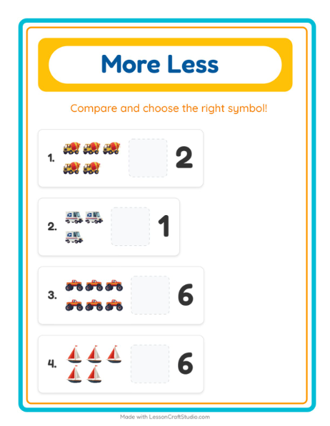 More or Fewer with Vehicles — 2