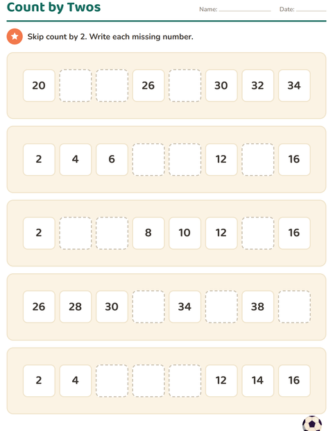 Preview of Number Charts worksheet featuring Activities for grade 1